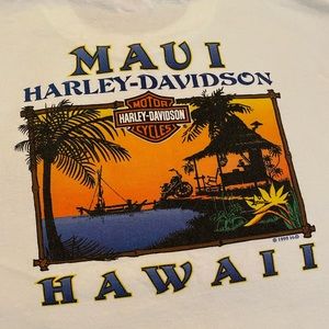 Men’s Maui Harley Davidson short sleeve tee shirt- Large.